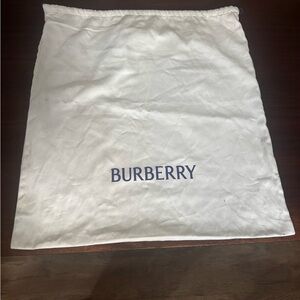 Authentic Burberry White/Off-White Dust Storage Bag